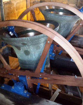 The bells at St Peter Stanway © Ron Harpham 2015